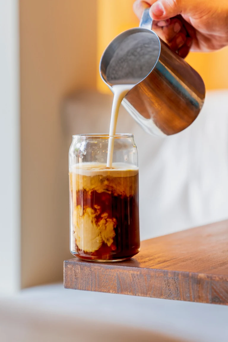 Café frío con leche