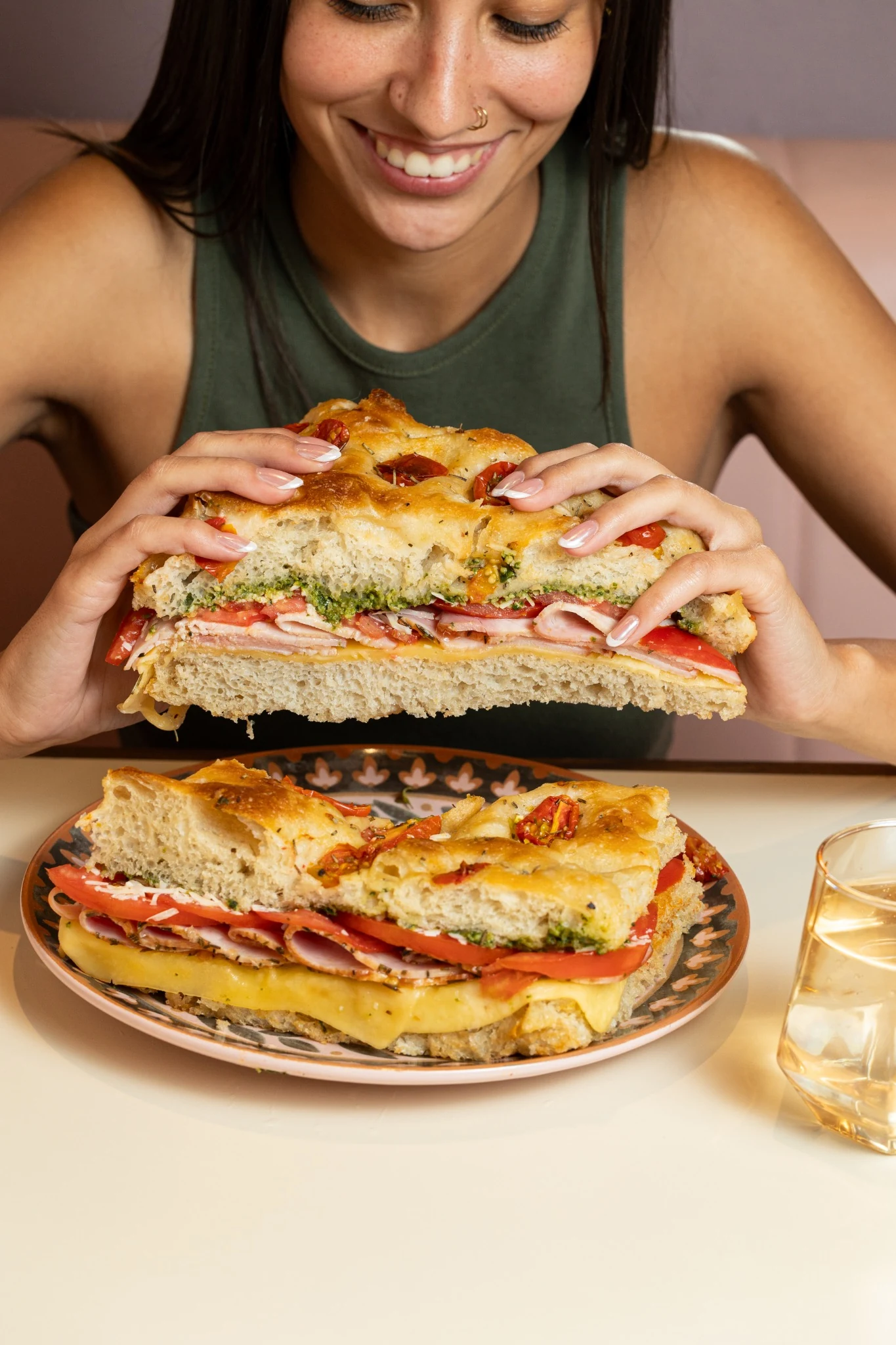 Focaccia rellena de Fiorentina