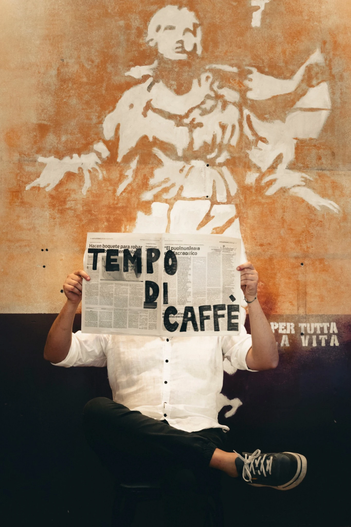 Una pausa en Fiorentina con el diario Tempo di caffè